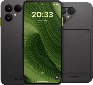 Fairphone 6 256GB Zwart 5G + Fairphone 6 Protective Back Cover Zwart