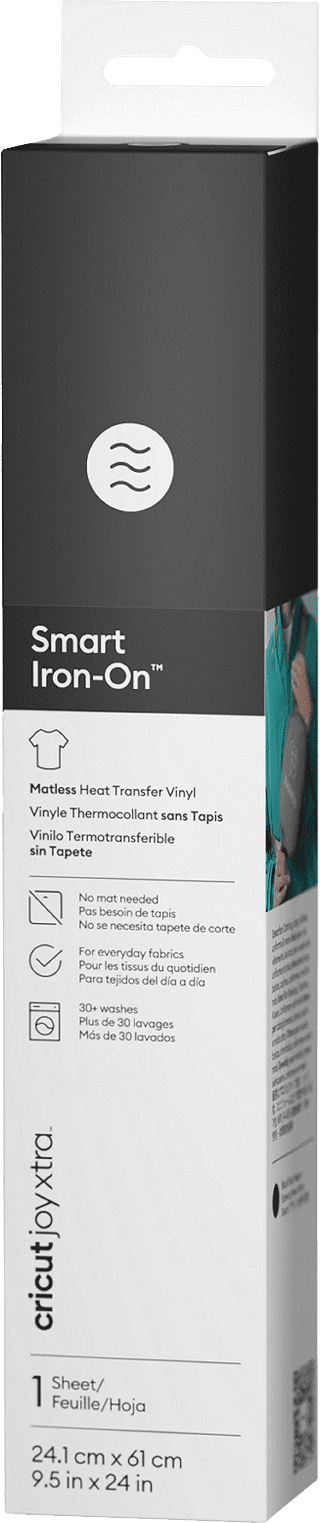 Cricut Smart Iron-On Joy Xtra 24,1 x 61 cm Zwart