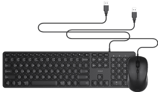 BlueBuilt Wired Keyboard QWERTY + Filum Wired Mouse