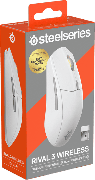 SteelSeries Rival 3 Gen 2 Draadloze Gaming Muis Wit
