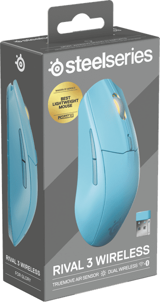 SteelSeries Rival 3 Gen 2 Draadloze Gaming Muis Aqua
