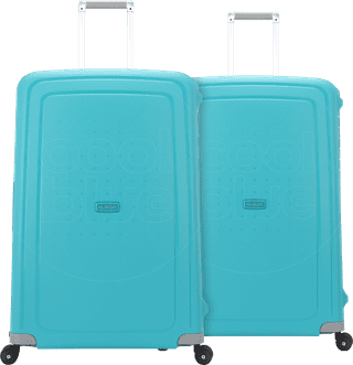 Samsonite S'Cure Spinner 81cm Duo Pack Aqua Blue