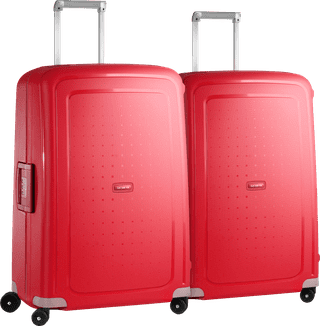 Samsonite S'Cure Spinner 75cm Duo Pack Crimson Red