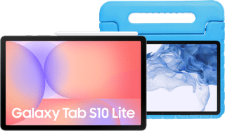 Samsung Galaxy Tab S10 Lite 10,9 inch 128GB Wifi Zilver + Kids Cover Blauw