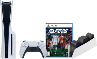 PlayStation 5 Slim Disc Edition + FC 26 + Oplaadstation