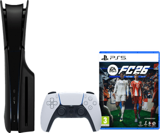 PlayStation 5 Slim Disc Edition + FC 26 + Covers Zwart