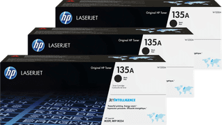 HP 135A LaserJet Toner Cartridge Black (3 units)