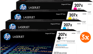 HP 207X Toner Cartridge Combo Pack (3 units)