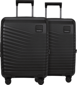 Samsonite Intuo Expandable Spinner 55cm Duo Pack Black