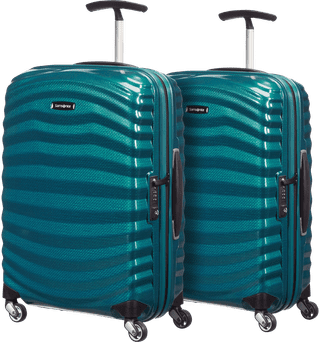 Samsonite Lite-Shock Spinner 55cm Duo Pack Petrol Blue