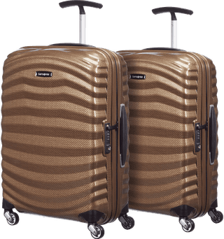 Samsonite Lite-Shock Spinner 55cm Duo Pack Sand