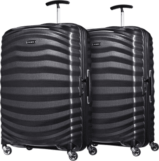 Samsonite Lite-Shock Spinner 75cm Duo Pack Black