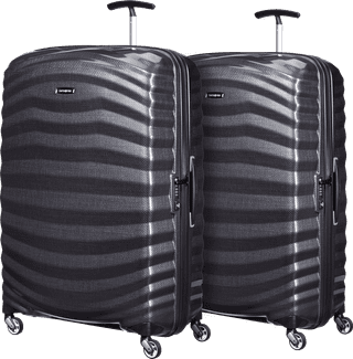 Samsonite Lite-Shock Spinner 81cm Duo Pack Black