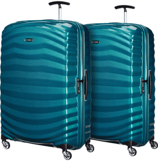 Samsonite Lite-Shock Spinner 81cm Duo Pack Petrol Blue
