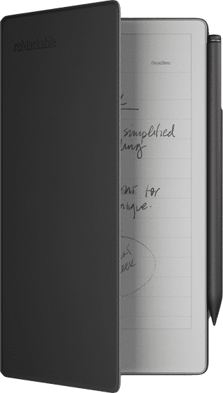 reMarkable Paper Pro Move Book Folio Black Leather