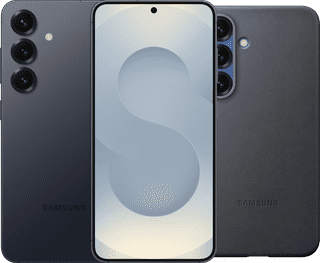 Samsung Galaxy S25 512GB Grijs 5G + Samsung Kindsuit Back Cover Zwart