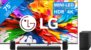 LG 75 inches QNED93 evo 4K (2025) + LG DS70TR