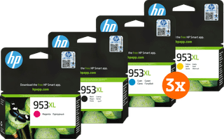 HP 953XL Cartridges 4-color Pack (3 units)