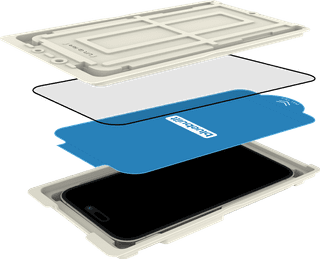 BlueBuilt Protective Back Cover met MagSafe iPhone 17 Transparant + BlueBuilt iPhone 17 Screenprotector Glas