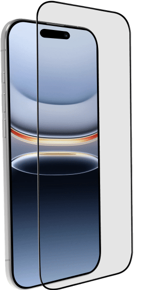 BlueBuilt Back Cover iPhone Air Transparent + BlueBuilt iPhone Air Screen Protector Glass