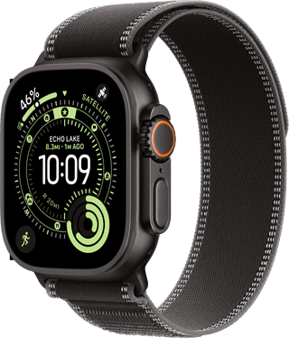 Apple Watch Ultra 3 Cellular 49mm Zwart Trail Band S/M