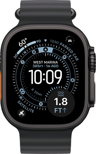 Apple Watch Ultra 3 Cellular 49mm Zwart Ocean Band