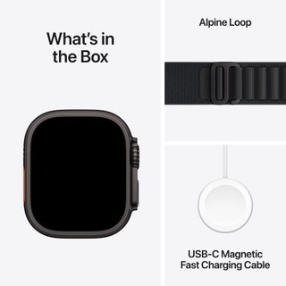 Apple Watch Ultra 3 Cellular 49mm Zwart Alpine Band M
