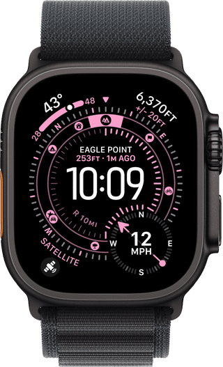 Apple Watch Ultra 3 Cellular 49mm Zwart Alpine Band L