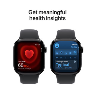 Apple Watch Series 11 42mm Zwart Sportband S/M