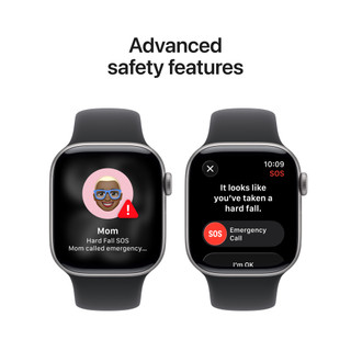 Apple Watch Series 11 42mm Grijs Sportband S/M