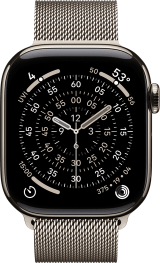 Apple Watch Series 11 Cellular 42mm Titanium  Natural Milanese Band