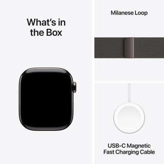 Apple Watch Series 11 Cellular 42mm Titanium  Slate Milanese Band
