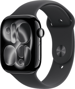 Apple Watch Series 11 46mm Zwart Sportband M/L