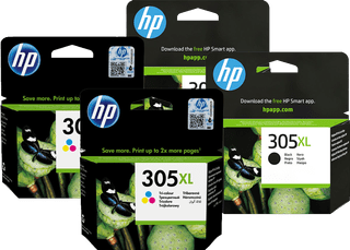 HP 305XL Ink Cartridge 4-Color Bundle (2 units)