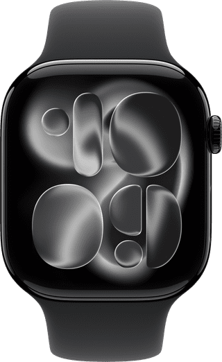 Apple Watch Series 11 Cellular 46mm  Zwart Sportband M/L