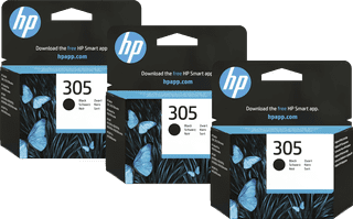HP 305 Cartridge Zwart (3 stuks)
