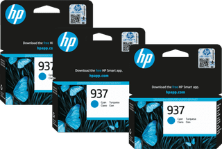 HP 937 Cartridge Cyan (3 units)