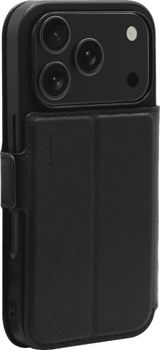 BlueBuilt Apple iPhone 17 Pro Book Case Leer Zwart