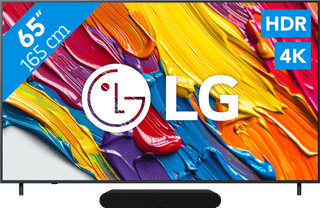 LG 65" QNED82 4K (2025) + Sonos Ray Zwart