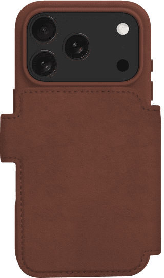 DBramante1928 Lynge iPhone 17 Pro Book Case Leer met MagSafe Bruin