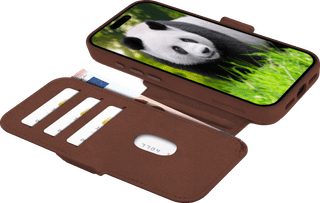DBramante1928 Lynge iPhone 17 Pro Book Case Leer met MagSafe Bruin