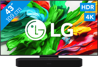 LG 43" QNED86 EVO 4K (2025) + Sonos Beam Gen2 Zwart