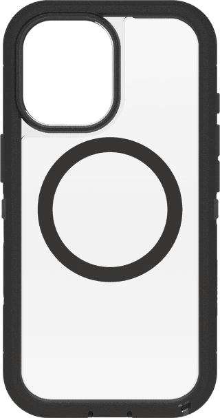 OtterBox Defender Pro XT iPhone 17 Back Cover met MagSafe Magneet Transparant Zwarte Rand