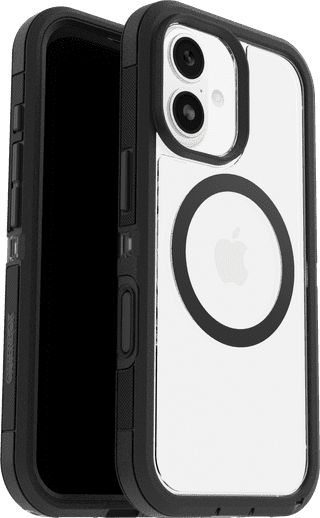 OtterBox Defender Pro XT iPhone 17 Back Cover met MagSafe Magneet Transparant Zwarte Rand