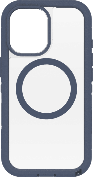 OtterBox Defender Pro XT iPhone 17 Back Cover with MagSafe Magnet Transparent Blue Edge
