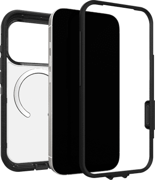 OtterBox Defender Pro XT iPhone 17 Pro Back Cover with MagSafe Magnet Transparent Black