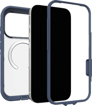 OtterBox Defender Pro XT iPhone 17 Pro Back Cover with MagSafe Magnet Transparent Blue