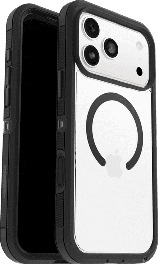 OtterBox Defender Pro XT iPhone 17 Pro Max Back Cover MagSafe Magnet Transparent Black