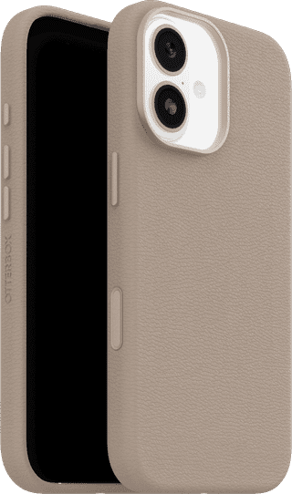 OtterBox Symmetry iPhone 17 Back Cover with MagSafe Magnet Leather Gray