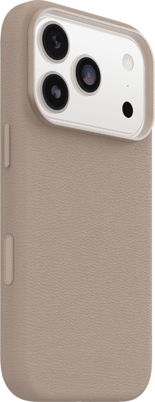 OtterBox Symmetry iPhone 17 Pro Back Cover with MagSafe Magnet Leather Gray
